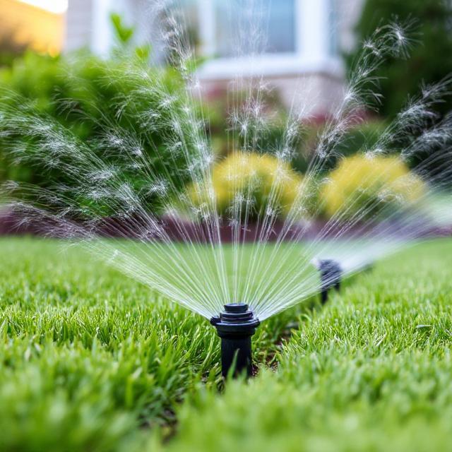 lawn irrigation installation